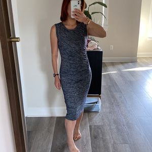 GAP dress with ruching - Heather grey - Size XS - very slimming- new with tags!